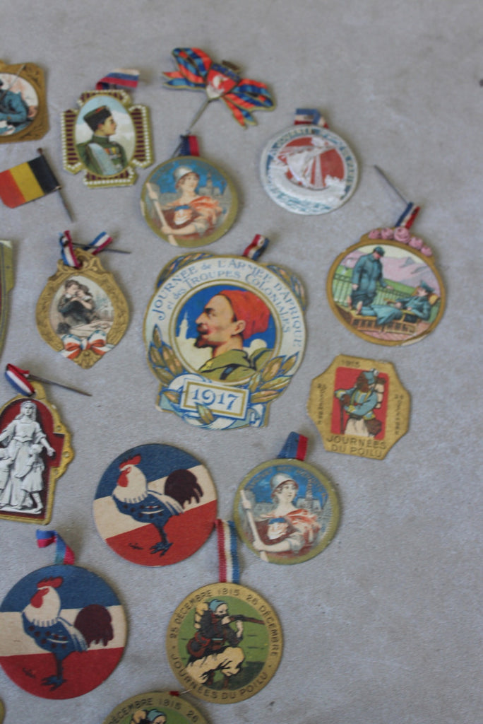 Collection French Paper Fundraising Badges - Kernow Furniture