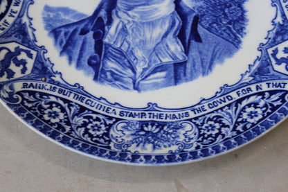 Wood & Sons Robert Burns Motto Plate - Kernow Furniture