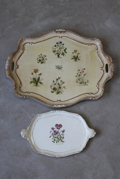 Decorative Floral Trays - Kernow Furniture