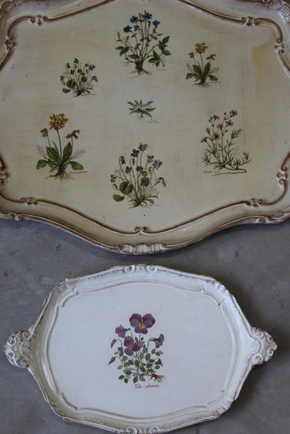 Decorative Floral Trays - Kernow Furniture