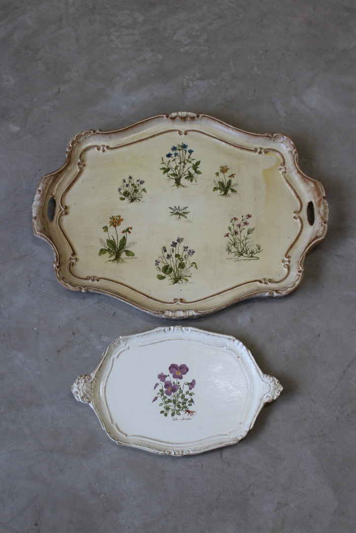 Decorative Floral Trays - Kernow Furniture