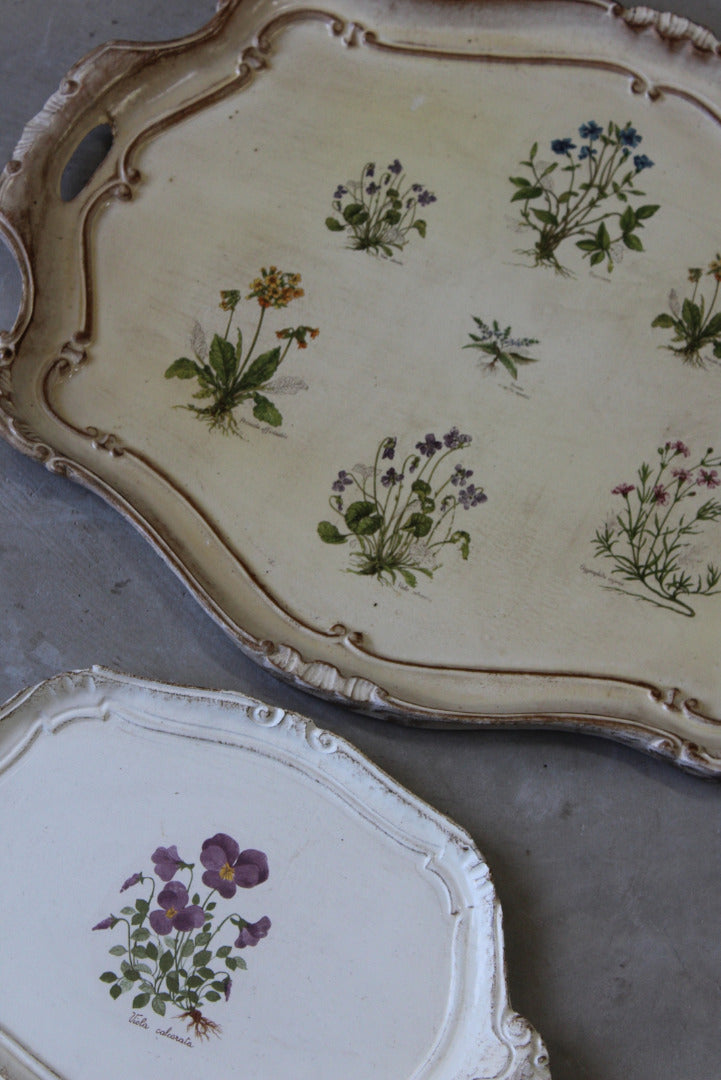 Decorative Floral Trays - Kernow Furniture