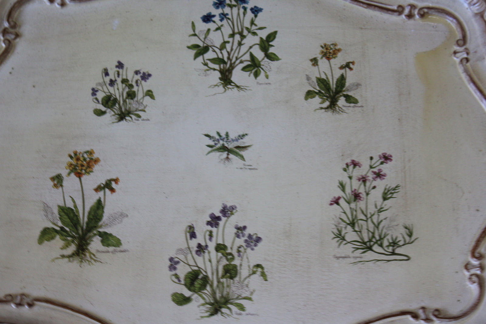 Decorative Floral Trays - Kernow Furniture