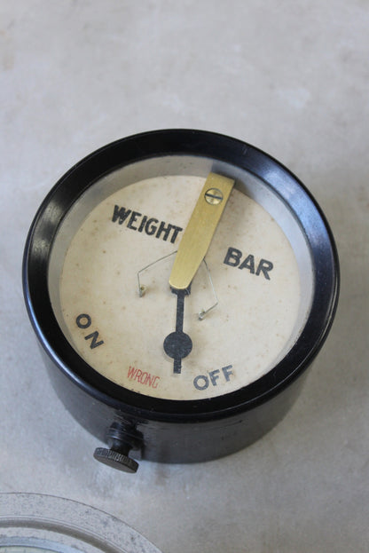 Pair Vintage Pressure Gauges - Kernow Furniture