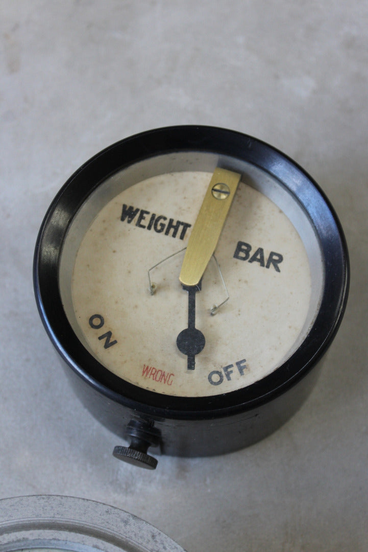 Pair Vintage Pressure Gauges - Kernow Furniture