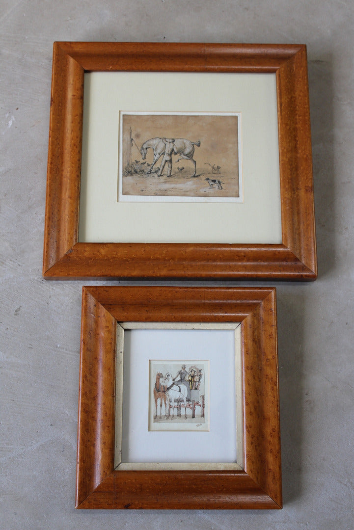 Alfred Beaumont Pen & Ink Drawings Paintings - Kernow Furniture