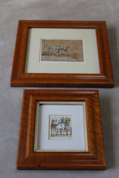 Alfred Beaumont Pen & Ink Drawings Paintings - Kernow Furniture