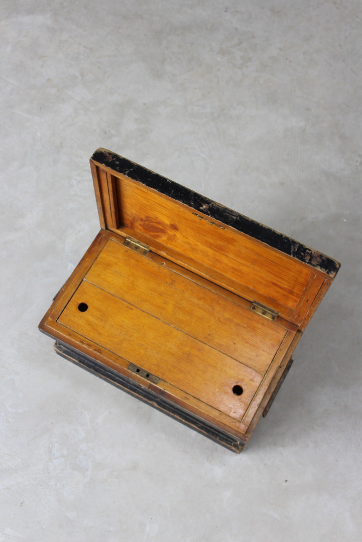 Stained Pine Writing Box - Kernow Furniture