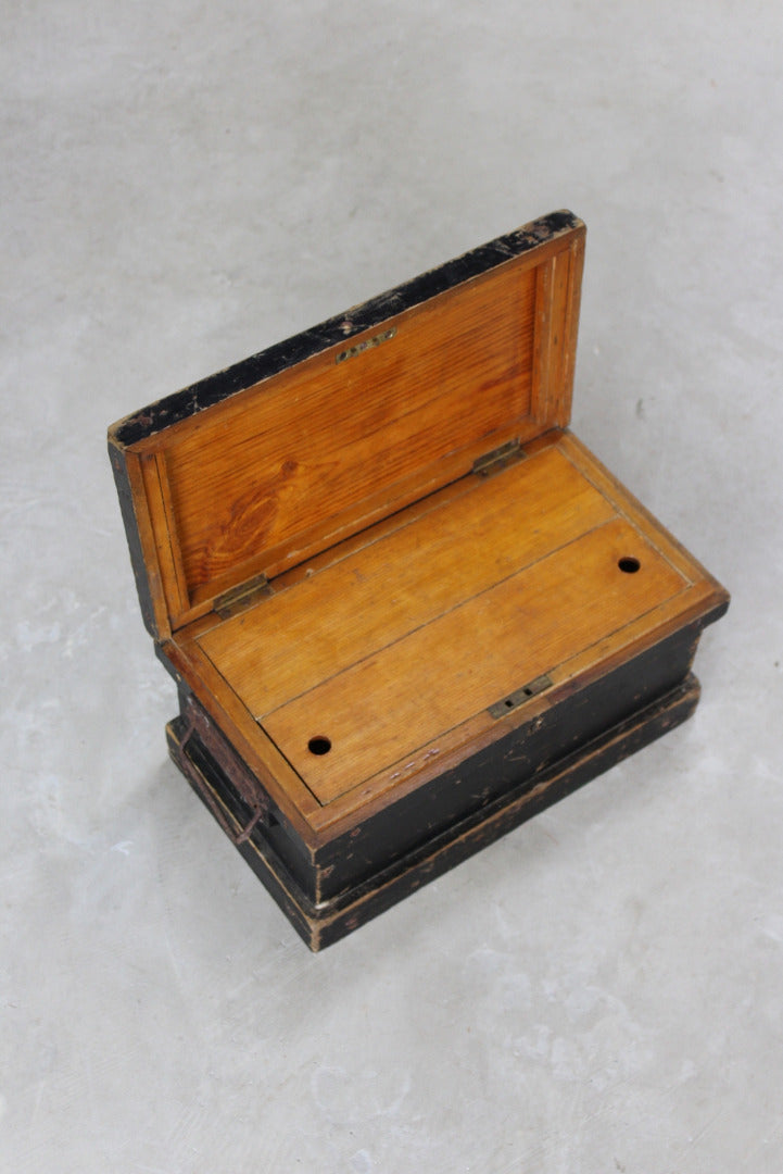 Stained Pine Writing Box - Kernow Furniture