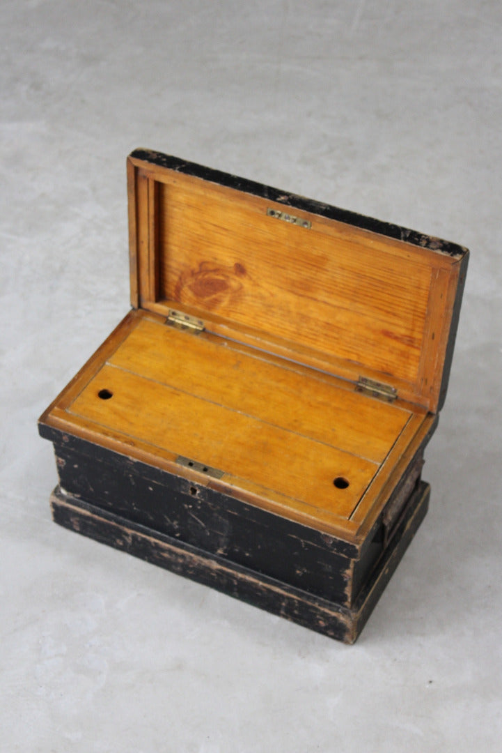 Stained Pine Writing Box - Kernow Furniture