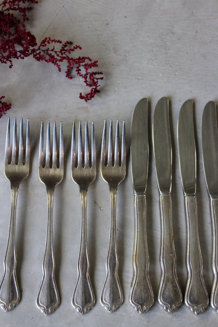 Vintage 4 Dinner Forks & Knives - Kernow Furniture