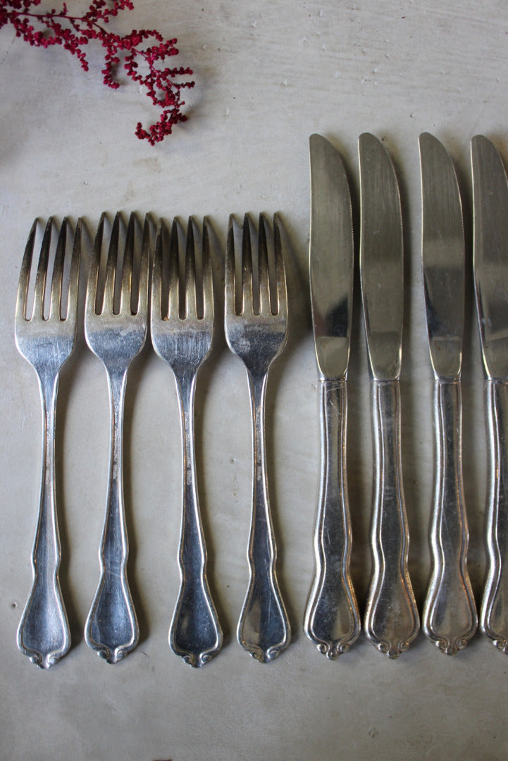 Vintage 4 Dinner Forks & Knives - Kernow Furniture
