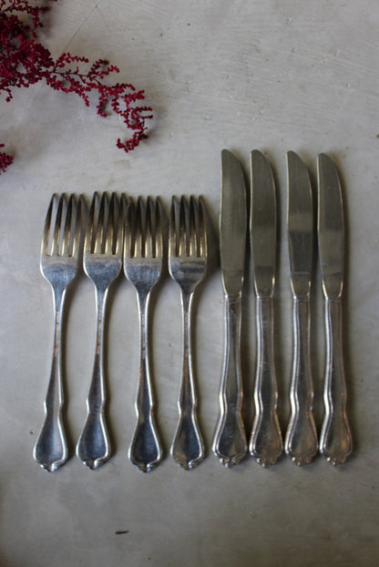 Vintage 4 Dinner Forks & Knives - Kernow Furniture