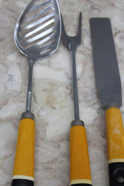 Vintage Nutbrown Kitchen Utensils - Kernow Furniture