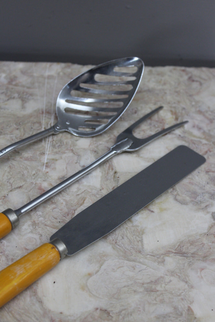 Vintage Nutbrown Kitchen Utensils - Kernow Furniture