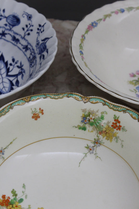 3 Vintage Serving Bowls - Kernow Furniture