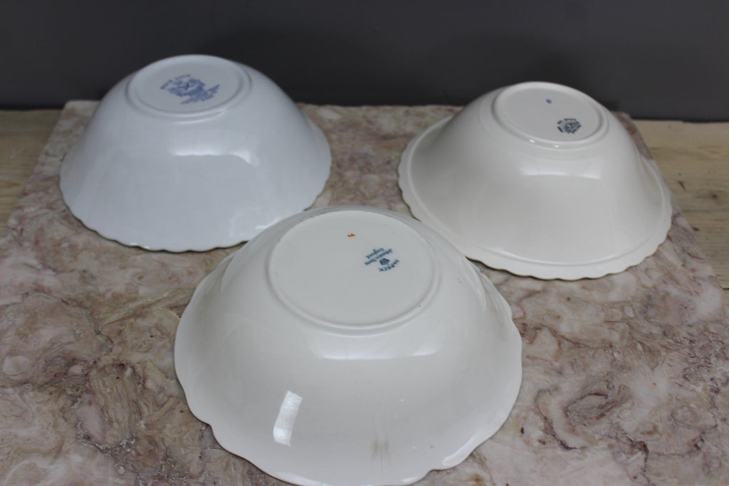 3 Vintage Serving Bowls - Kernow Furniture