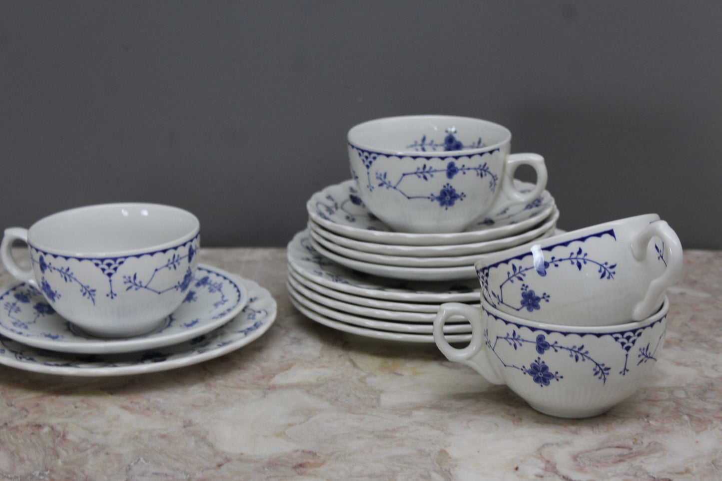 Churchills Finlandia & Furnivals Denmark Cups & Saucers - Kernow Furniture