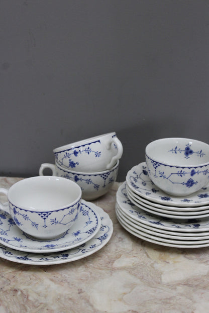 Churchills Finlandia & Furnivals Denmark Cups & Saucers - Kernow Furniture