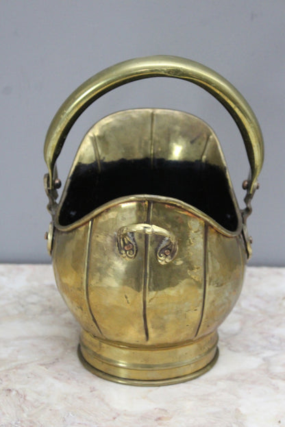 Small Brass Coal Scuttle - Kernow Furniture