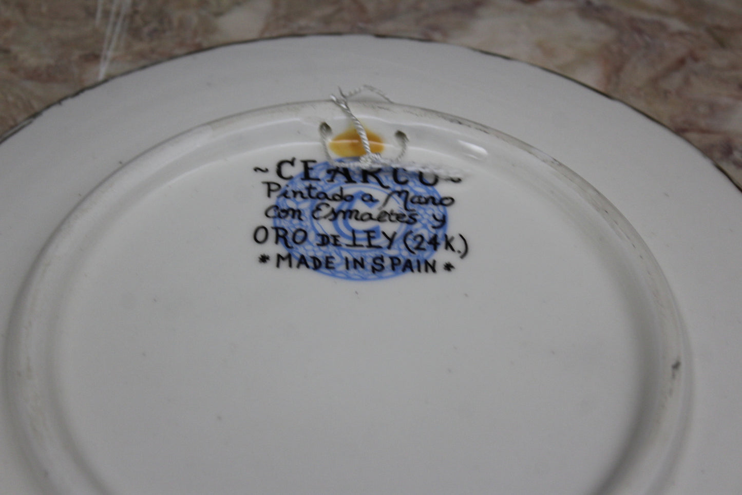 Caerco Pottery Decorative Spanish Plate - Kernow Furniture