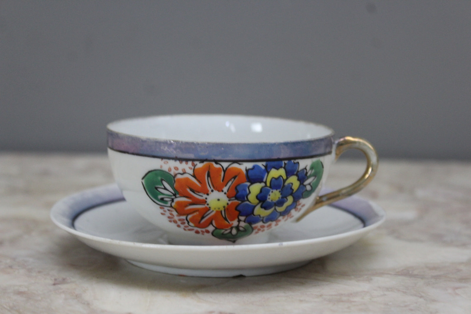 Vintage Japanese Cup & Saucer - Kernow Furniture