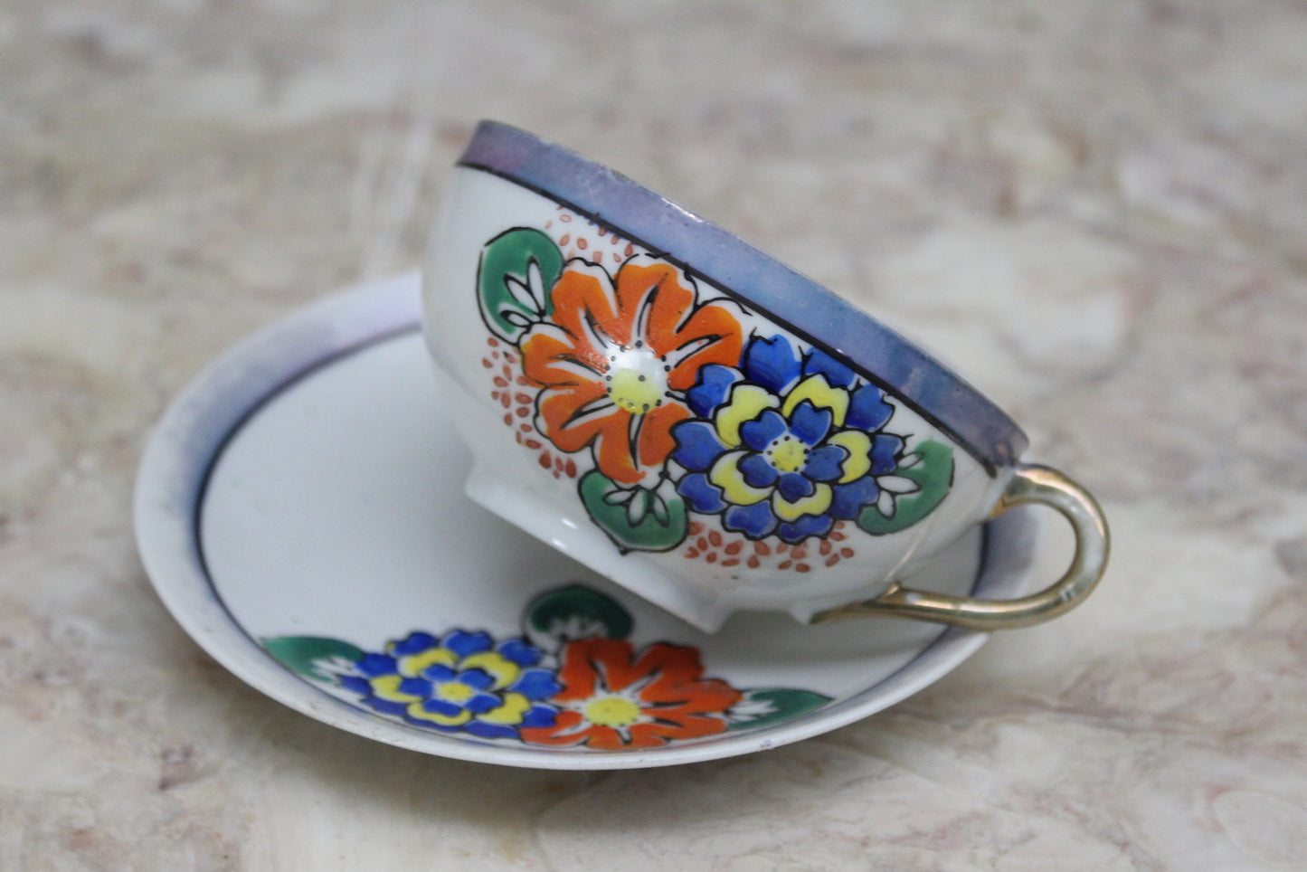 Vintage Japanese Cup & Saucer - Kernow Furniture