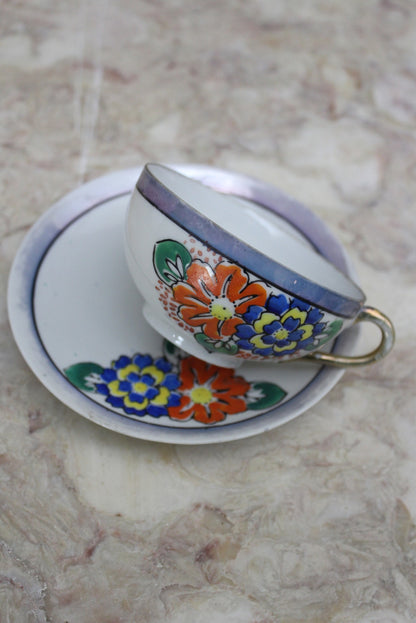 Vintage Japanese Cup & Saucer - Kernow Furniture