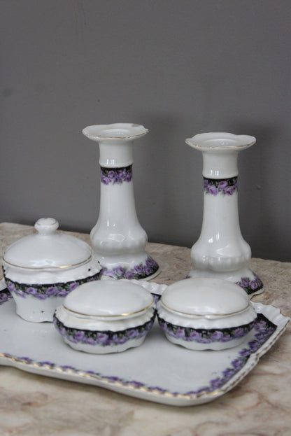 Vintage Floral Dressing Table Set - Kernow Furniture