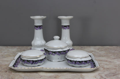 Vintage Floral Dressing Table Set - Kernow Furniture