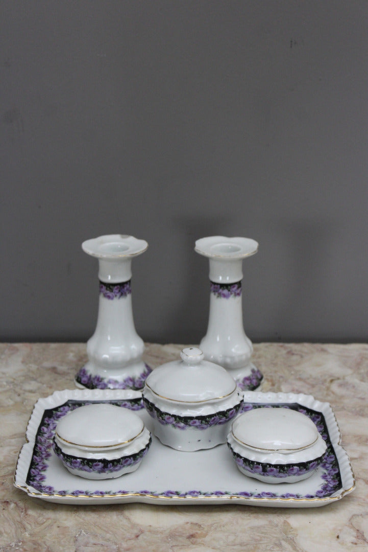 Vintage Floral Dressing Table Set - Kernow Furniture