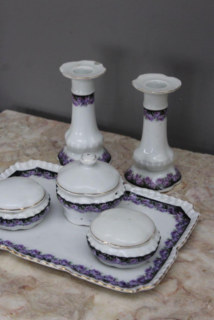 Vintage Floral Dressing Table Set - Kernow Furniture