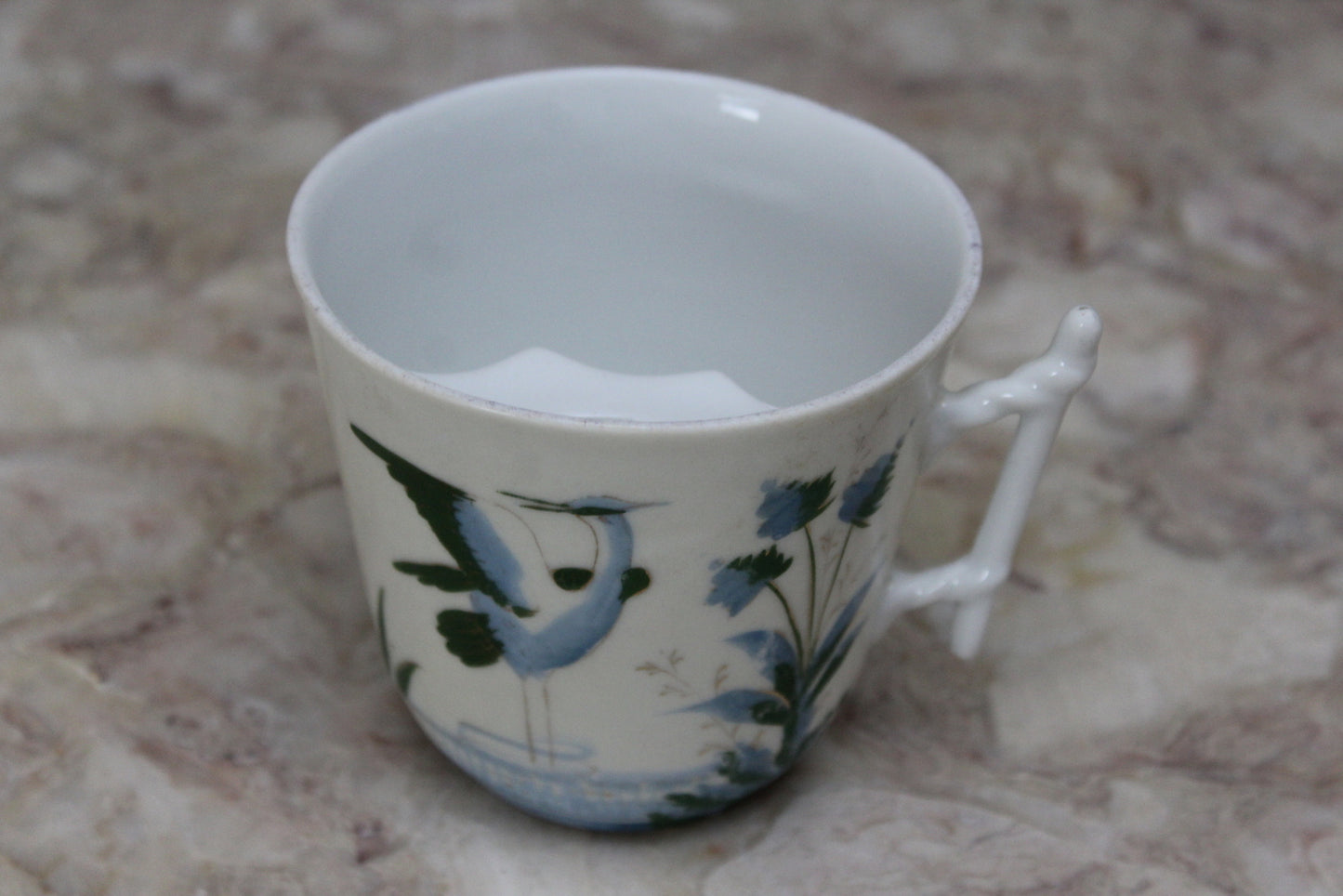 Japanese Porcelain Moustache Cup - Kernow Furniture