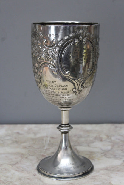 Edward VII Silver Trophy Goblet - Kernow Furniture