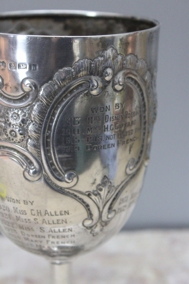 Edward VII Silver Trophy Goblet - Kernow Furniture