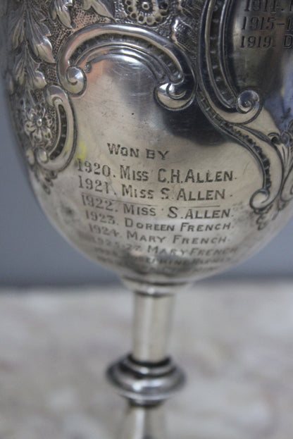 Edward VII Silver Trophy Goblet - Kernow Furniture