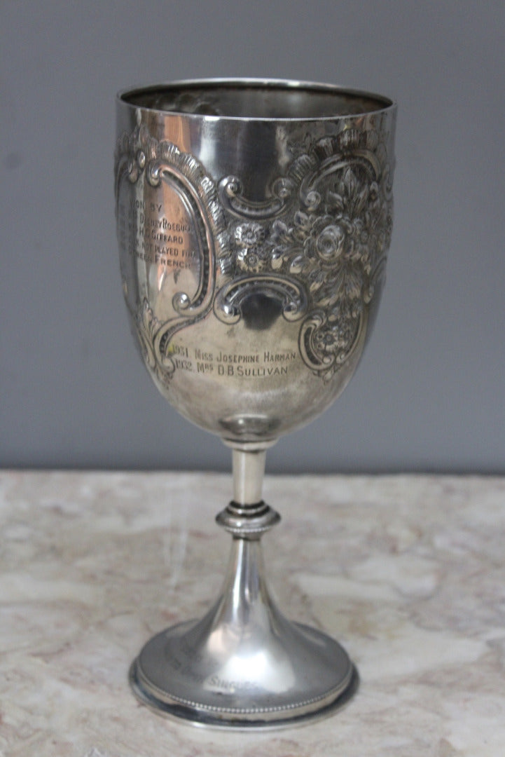 Edward VII Silver Trophy Goblet - Kernow Furniture