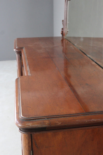 Antique Mahogany Twin Pedestal Sideboard - Kernow Furniture