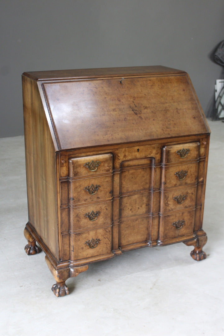 Waring & Gillows Walnut Writing Bureau - Kernow Furniture