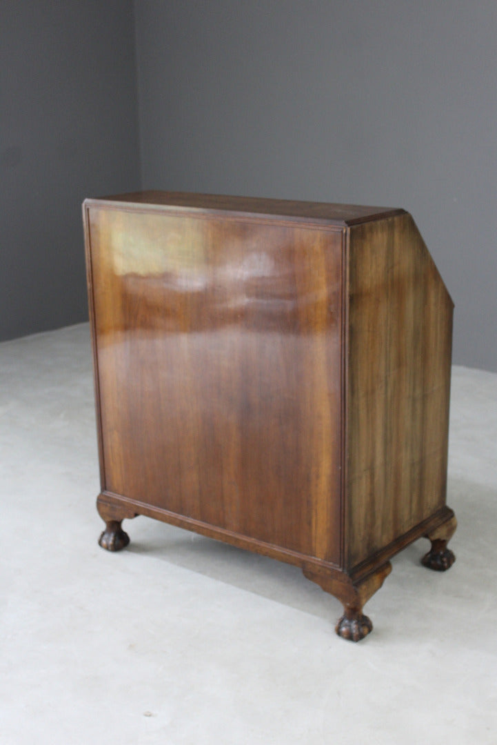 Waring & Gillows Walnut Writing Bureau - Kernow Furniture