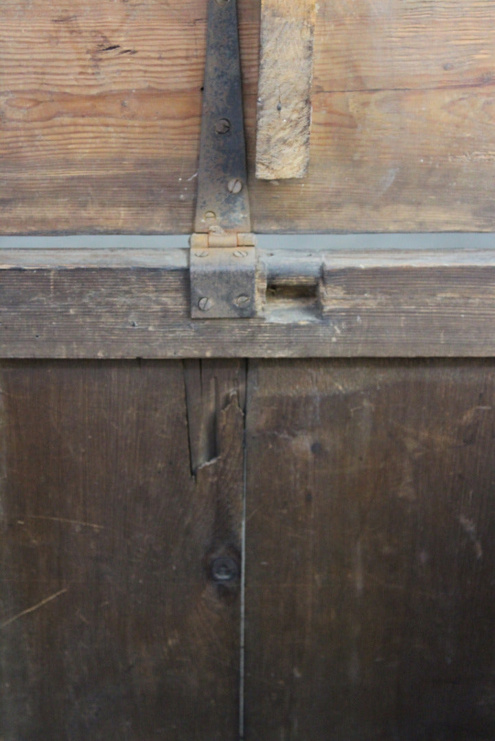 Antique Stained Pine Mule Chest - Kernow Furniture