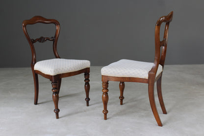 Set 6 Antique Rosewood Dining Chairs - Kernow Furniture