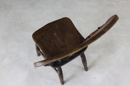 Single Elm Rustic Stick Back Chair - Kernow Furniture