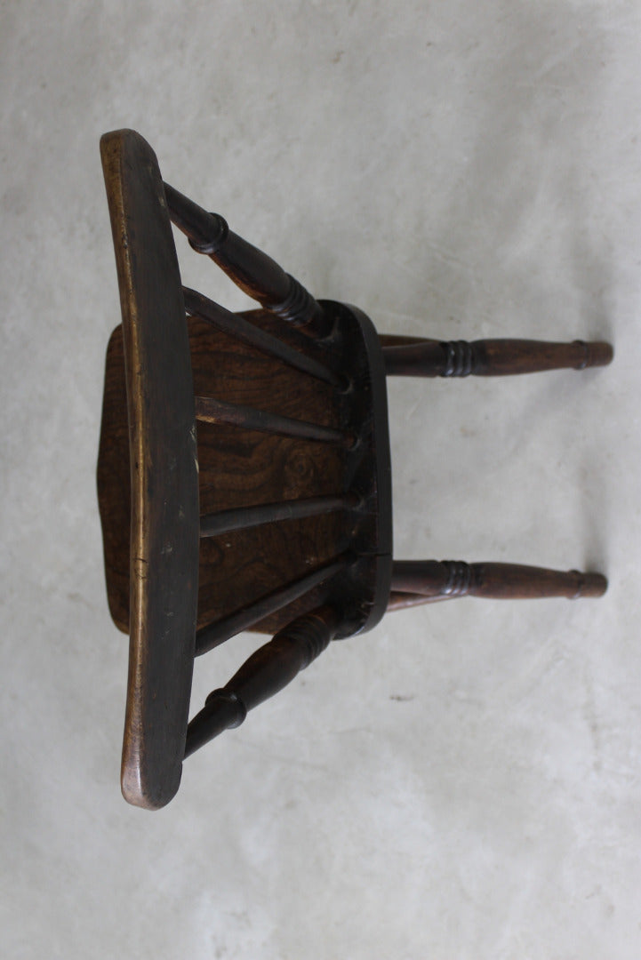 Single Elm Rustic Stick Back Chair - Kernow Furniture