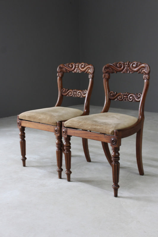 Pair Early 19th Century Dining Chairs - Kernow Furniture