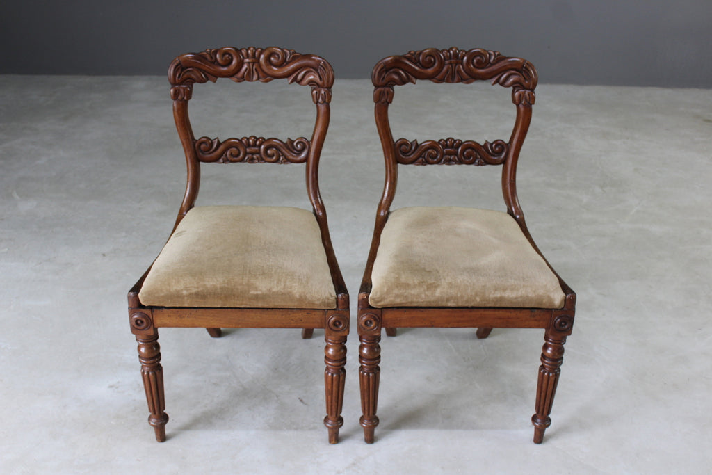 Pair Early 19th Century Dining Chairs - Kernow Furniture