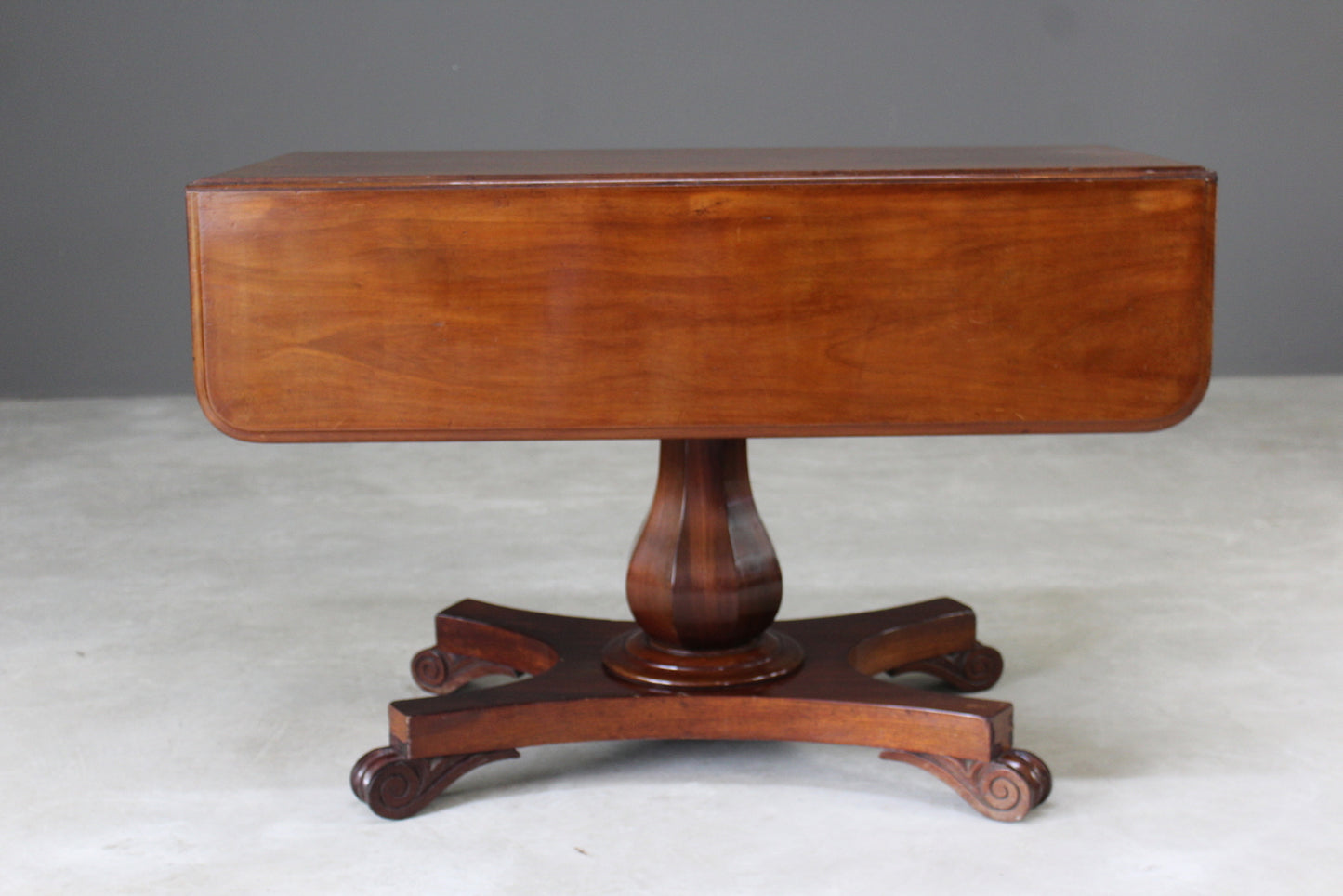 Antique Mahogany Drop Leaf Table - Kernow Furniture