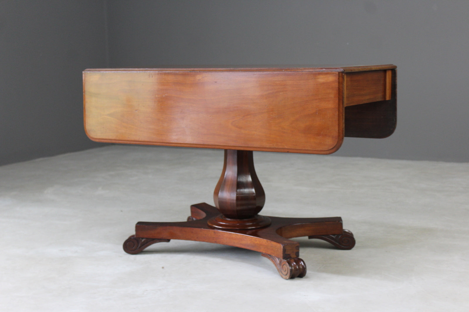 Antique Mahogany Drop Leaf Table - Kernow Furniture