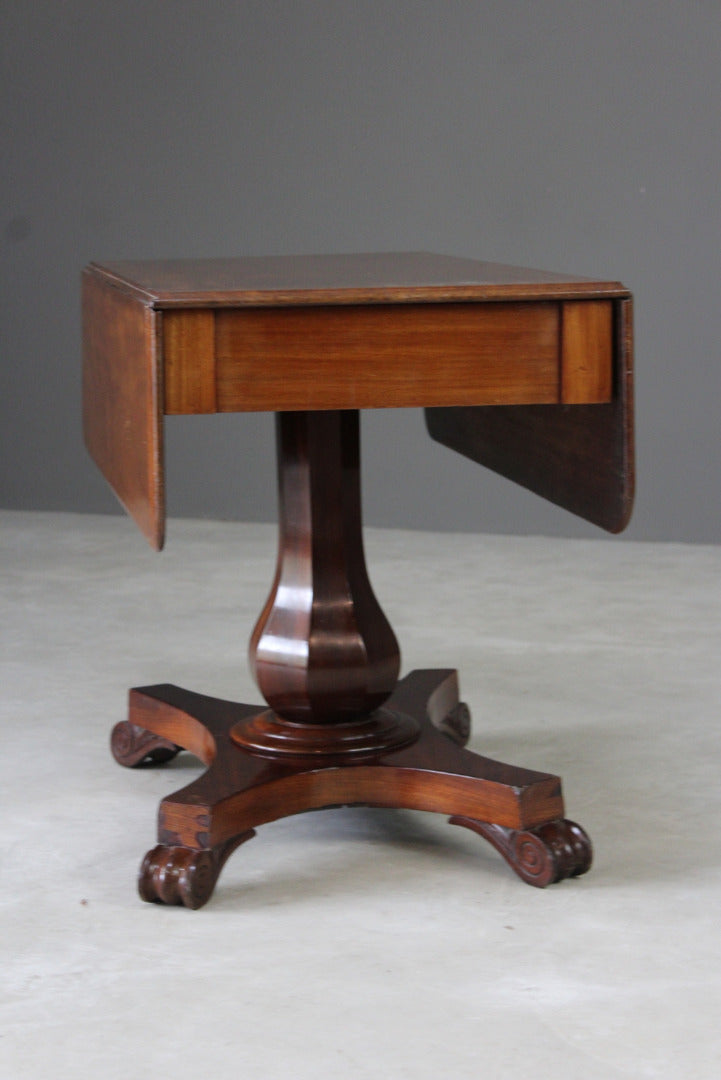 Antique Mahogany Drop Leaf Table - Kernow Furniture