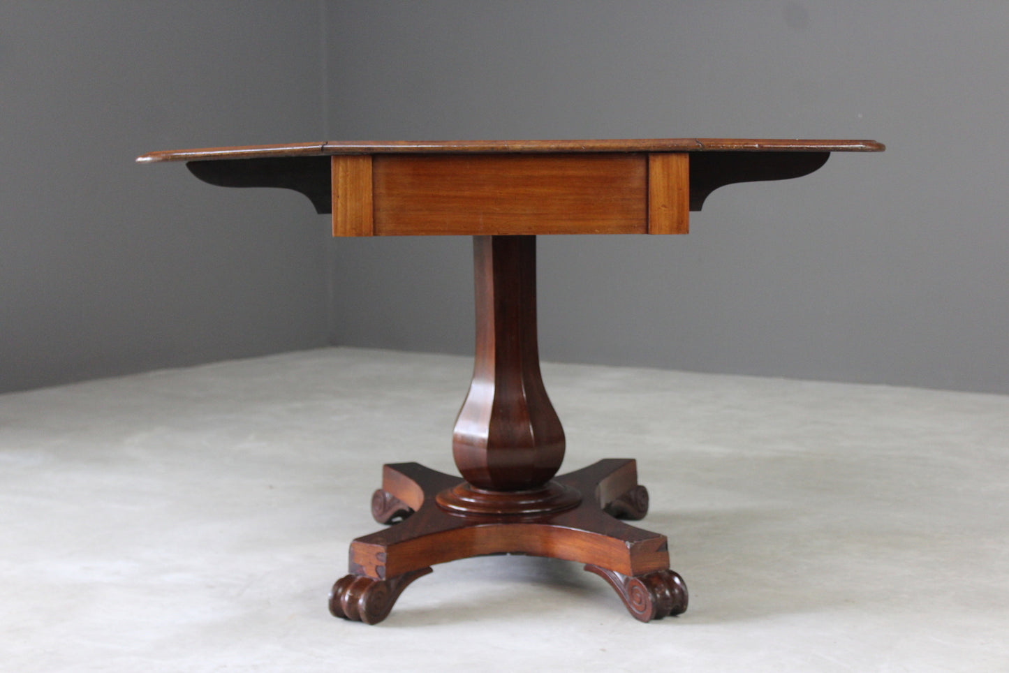 Antique Mahogany Drop Leaf Table - Kernow Furniture